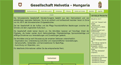 Desktop Screenshot of helvetia-hungaria.ch