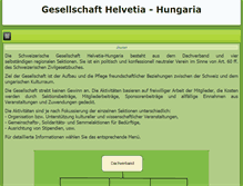Tablet Screenshot of helvetia-hungaria.ch